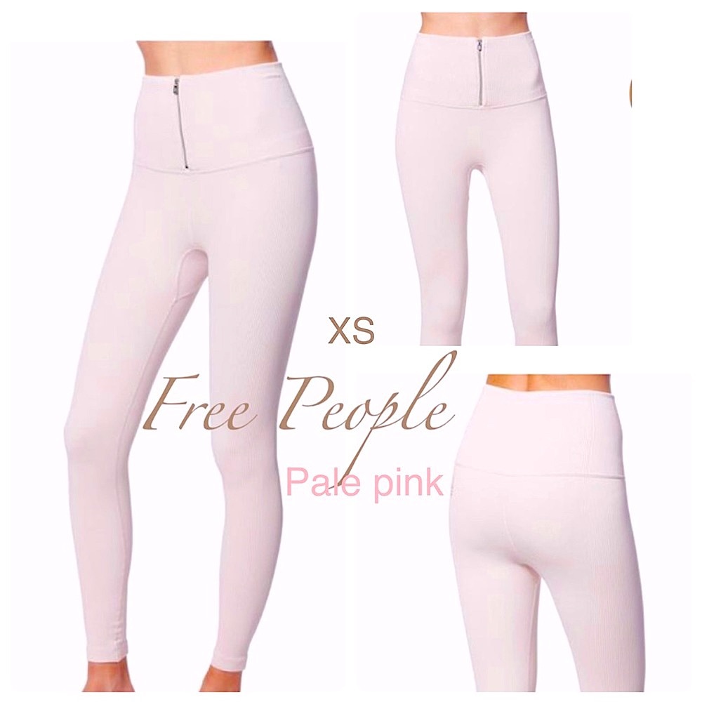 NWT Free People Movement PART OF ME leggings ballerina pink superhigh waist 00